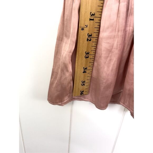 Banana Republic Banana Republic Blush Soft Satin Ruffle Dress Size 4 - Picture 9 of 14